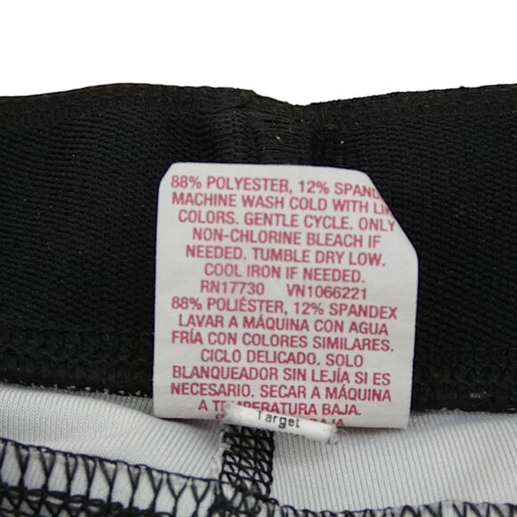 Grunge Monochrome Black Gray Streetwear Graphic Print Leggings Altcore Y2K M - Picture 8 of 9